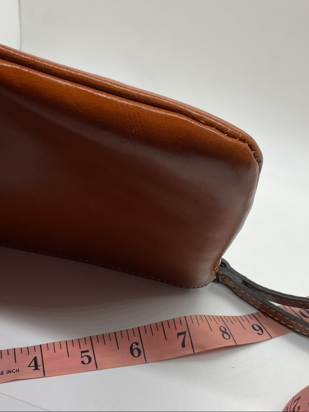 Patricia Nash Smooth Tan Leather Wristlet Clutch - Picture 9 of 14